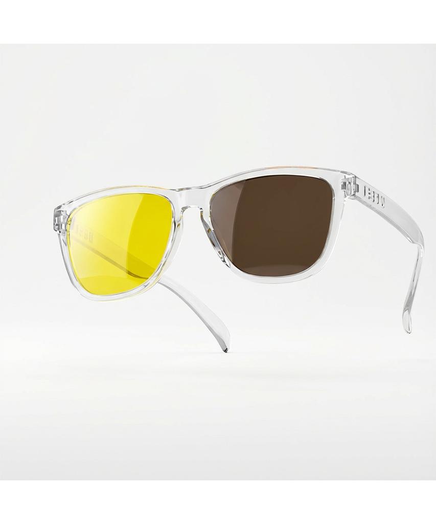 Pilli Neon Sports Sunglasses L Size (Shiny Clear Yellow Photochromic)
