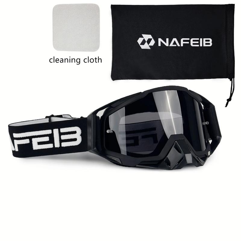 NAFEIB Motorcycle Goggles Men's Riding UV400 Windproof And Sand Resistant Detachable Off-road Helmet Goggles