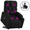 VidaXL Fauteuil inclinable de massage Noir Similicuir 3204779