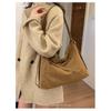 Shoulder Bag Women PU Large Capacity Adjustable Strap Daily Commute
