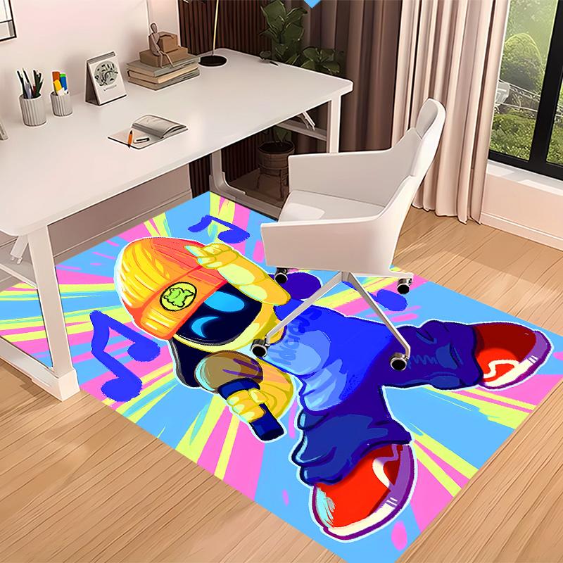Astro Bot3 Bedruckter Saugfähiger Waschbarer Teppich, Rutschfeste Badezimmerteppiche, Küchenteppiche, Yogamatte, Eingangsbereich Wohnzimmer, Camping-Picknickteppiche