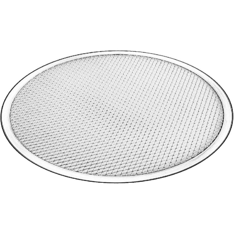 Tosnail 2 Pack 12 Inches Seamless Aluminum Pizza Screen Pizza Pan with Holes Pizza Mesh