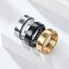 Anelli Rotanti in Acciaio Inossidabile per Uomo Donna Vintage Odin Norreno Vichingo Amuleto Anelli con Rune Gioielli Fidget Rotanti