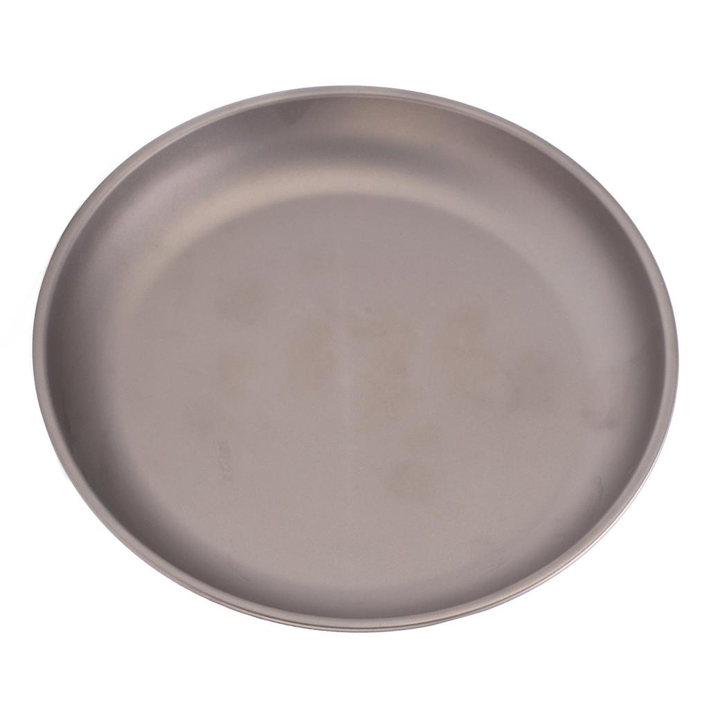 Pure Titanium Saucer Dishes Outdoor Tableware Camping Hiking Plates Cutlery Picnic PlateLarge