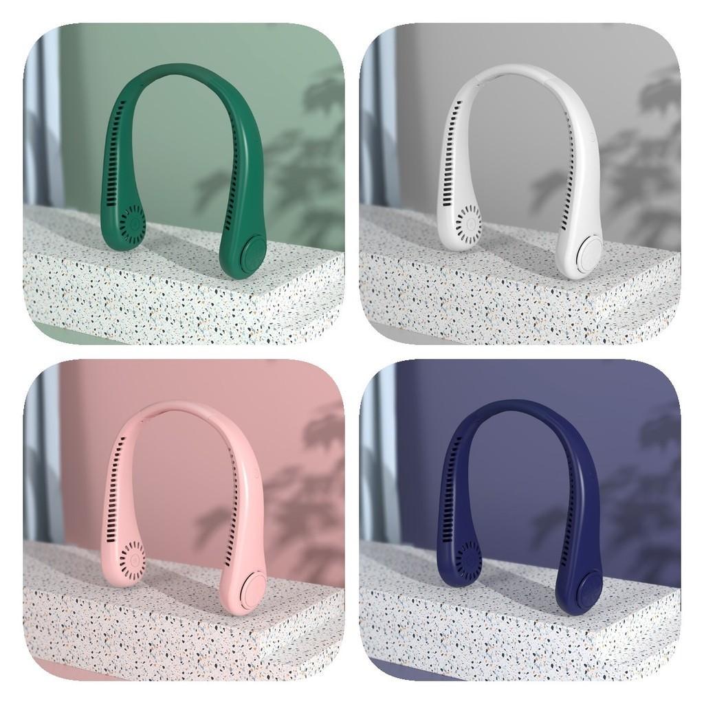 Ventilador de Pescoço Pendurado Sem Lâmina Carregamento USB Ao Ar Livre Preguiçoso Portátil Mini Ventilador Presente Transfronteiriço