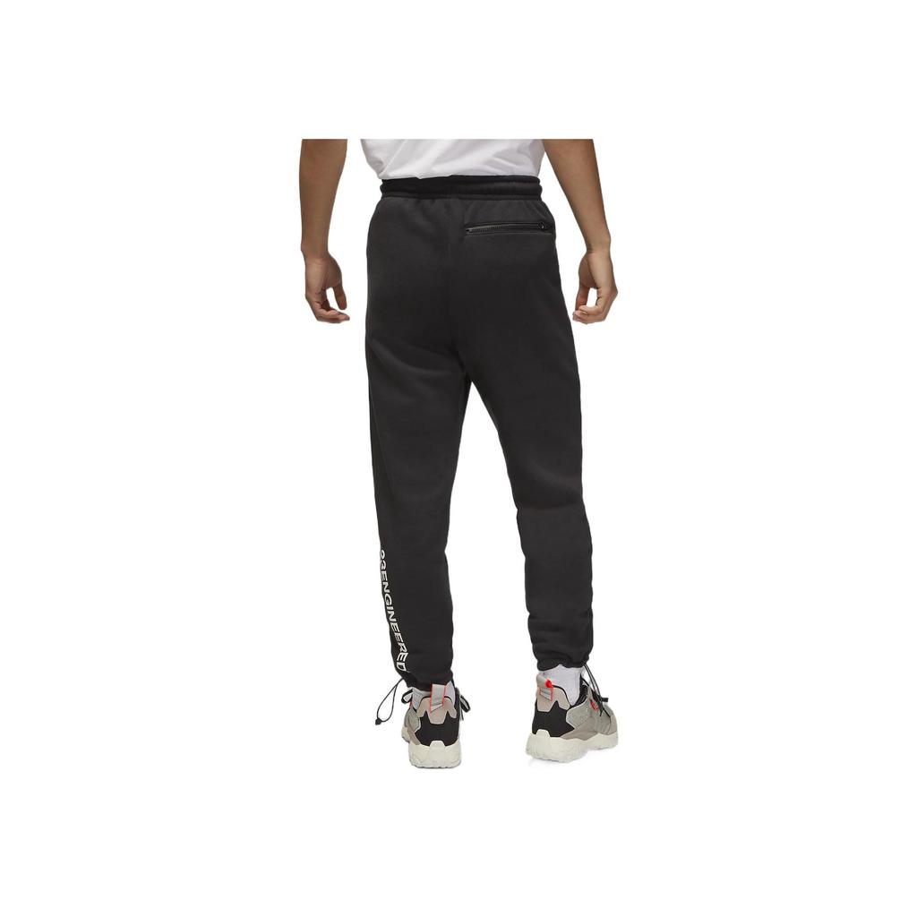 Jordan FW22 Letter Print Drawstring Wool Joggers Men Bottoms Black DQ8089-010