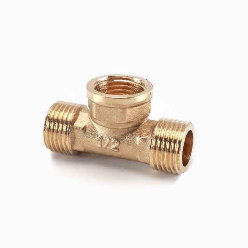 Brass Plumbing Tee Connector