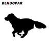 BLKUOPAR Golden Retriever Dog Silhouette Car Stickers Cute Animal Decal Sunscreen Die Cut Windshield Laptop Car Goods