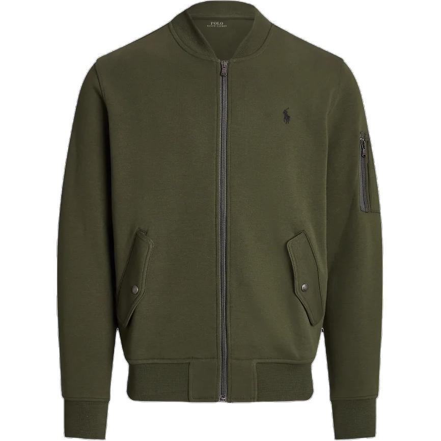 

Polo Ralph Lauren Однотонная Смесовая Хлопко-Полиэстеровая Вязаная Куртка-Пилот с Бейсбольным Воротником, Длинным Рукавом, Манжетами и Низом в Резинку, На Молнии MNPOKNI16823683-300 S