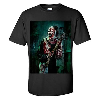 Art The Clown T Shirt Art With Knife Club Terrifier Shirt S-XXXL
