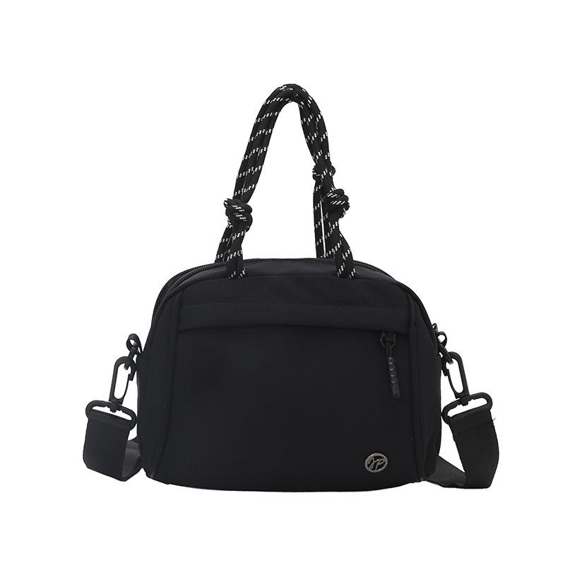 

Нейлоновая ткань контрастного цвета литературно-художественная большая вместимость новая весна и лето японская повседневная сумка-мессенджер на плечо женский рюкзак чёрный