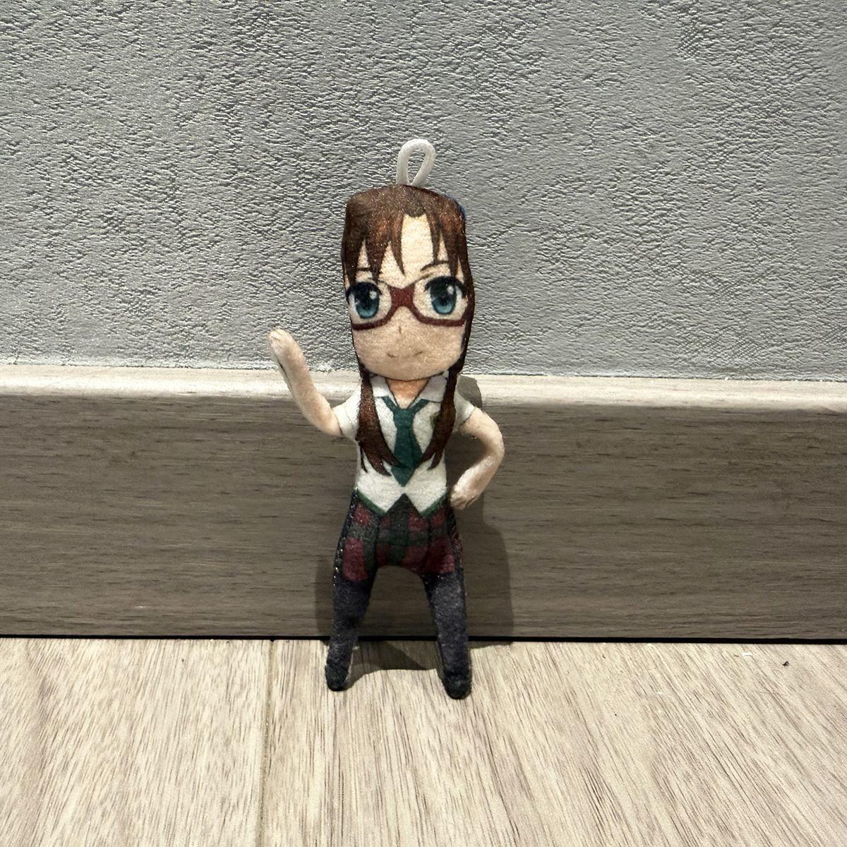 28cm Neon Genesis Evangelion Shinji Ikari Mari Makinami Pop Draaibare Vorm IJzerdraad Skelet Beweegbare Ledematen Pluche Muis Figuur 28cm