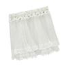 Delicate Lace Window Drapes For 1/12 Dollhouses Includes Two Removable Fabric Ties Perfect For Tiny Home Displays
