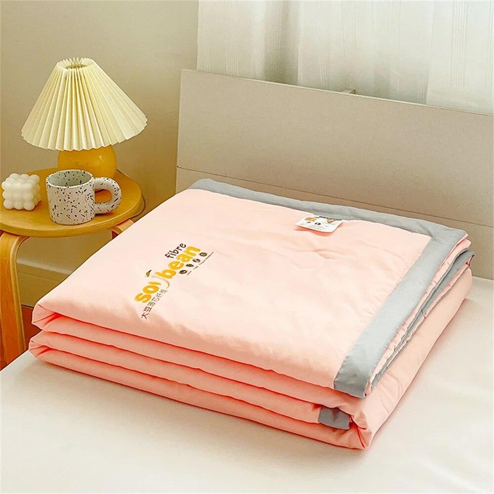 Cotton Summer Quilt Comforter Bed Thin Quilts Blankets for Bedroom Camping Home Sofa Air Conditioning Office Nap Throw Blanket