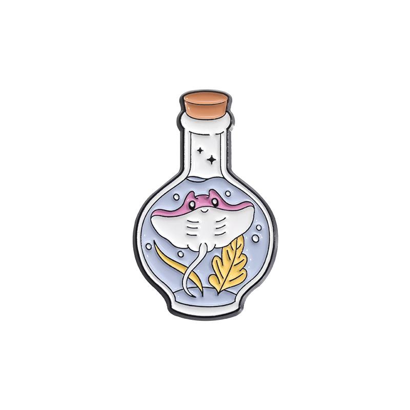 

And Fun Stylish Cartoon Animal Brooch Pins With Unique Dreamy Drifting Bottle Art QHXZ894