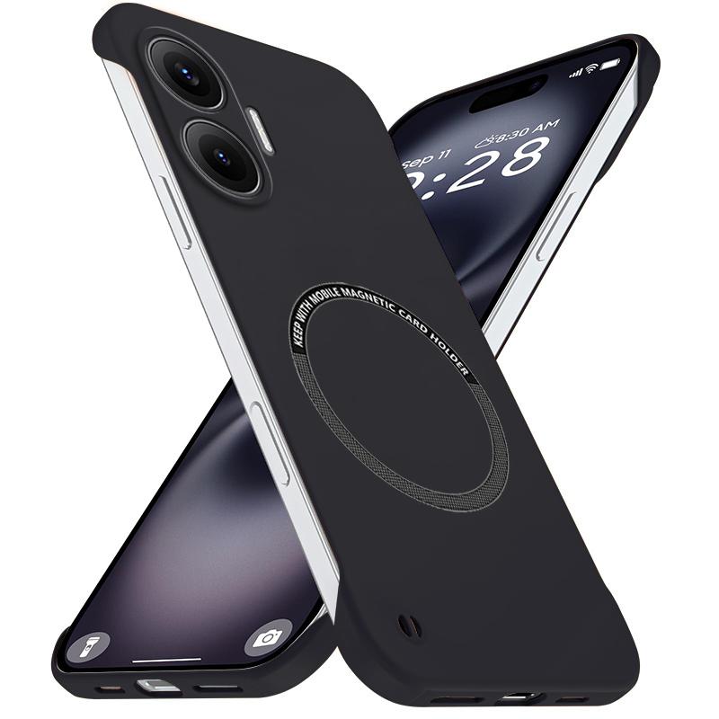 Luksusowe Jednokolorowe Bezramkowe Cienkie Wzmacniające Etui PC Dla Xiaomi POCO X8 Pro Max X7 X6 F8 Ultra F8 F7 M8 M7 Odporne na Wstrząsy Osłona Ochronna