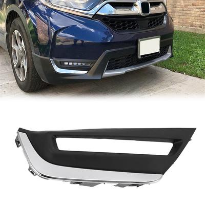 Stoßstangen-Nebelscheinwerfer-Gitterabdeckung Schwarz-Chrom Rechts Für Honda Cr-V 2016-2019