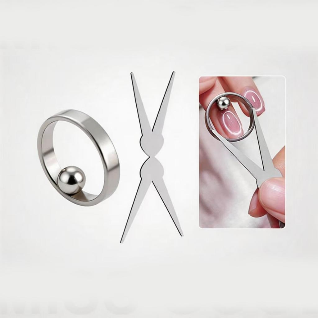 Magnetischer Katzenaugen-Nagellack - Anfängerfreundliches Maniküre-Werkzeug Mit Wirbelndem Glitzer-Effekt, Einfacher Gel- & Lack-Applikator