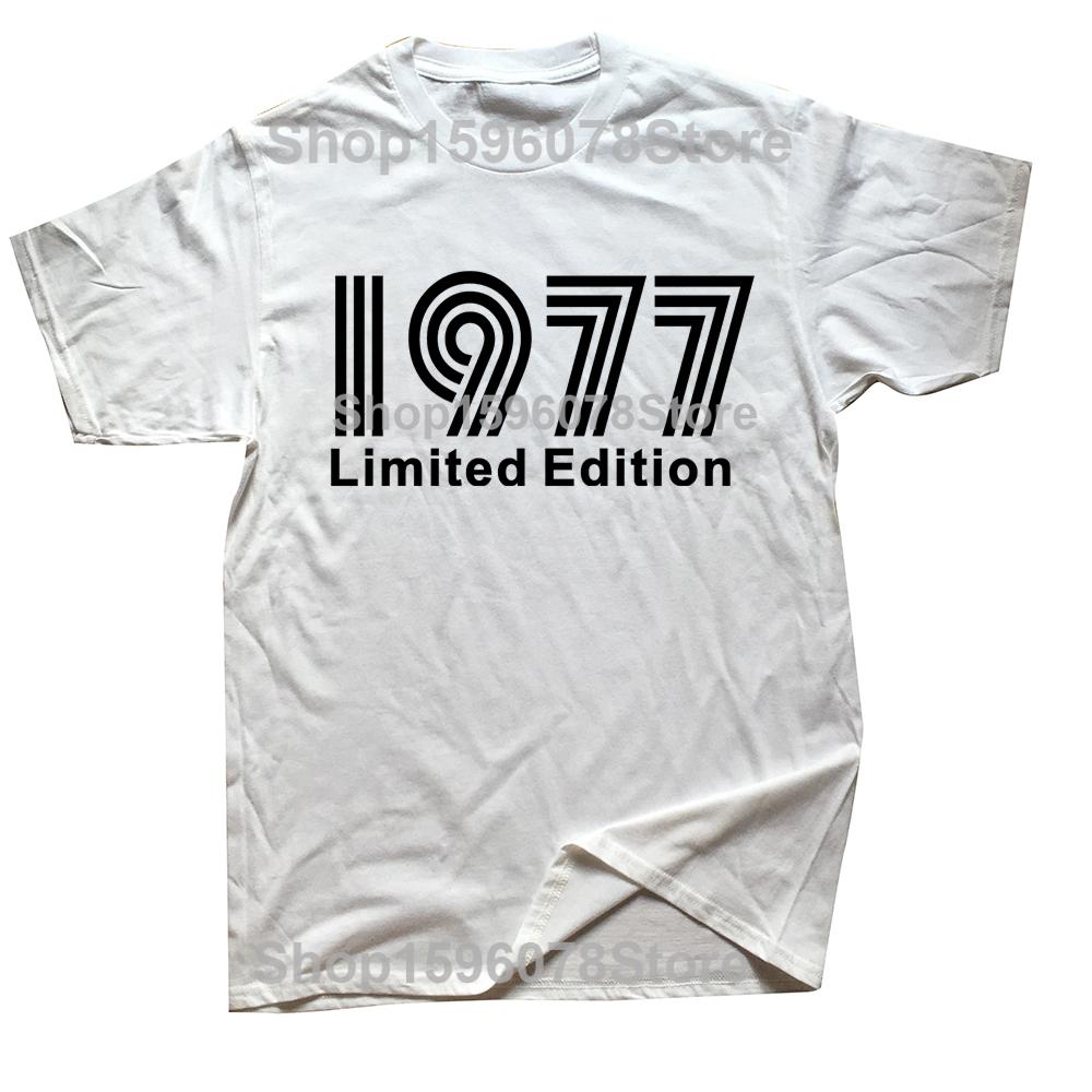 Birthday Vintage Legends Limited Edition 1977 48 Years Old TShirt Cotton T Shirts Men Women Unisex TShirt Tops Tees