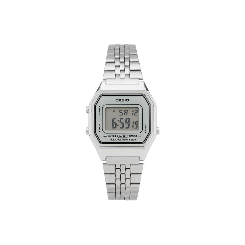 

Casio VINTAGE Series-L Digital Display Retro Fashion Chain Waterproof Quartz Movement Stainless Steel Strap Japanese and Korean Watch Men s LA680WA-7D серебряный