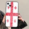 Custodia con Bandiera della Georgia per iPhone 12 13 Mini 11 14 Pro Max XS X XR Plus 15 16 Pro Max Cover