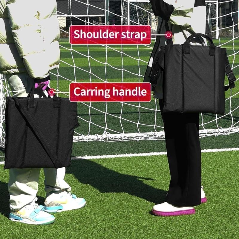 Stadium Seat Pad with Backrest Foldable Designs Waterproofs PU Leather Comfort for Outdoor Office Use