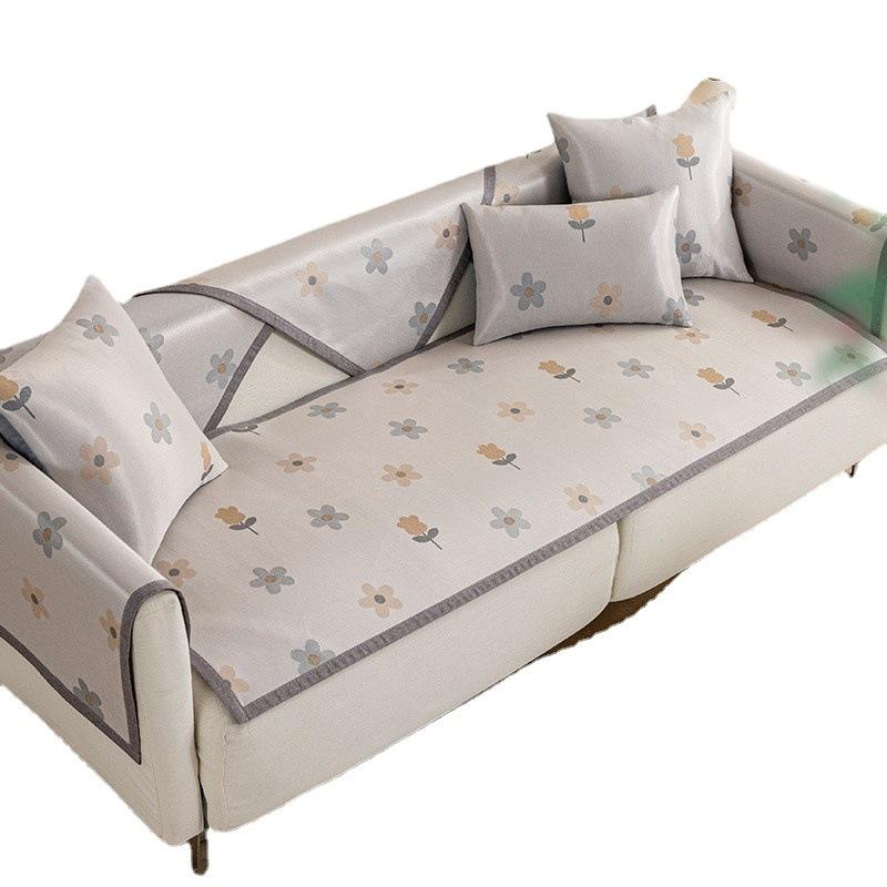 Ice Silk Sofa Cushion Summer Summer Mat Cushion Universal Summer Cushion Sofa Cover Cover Cloth Non-Slip Cool Pad