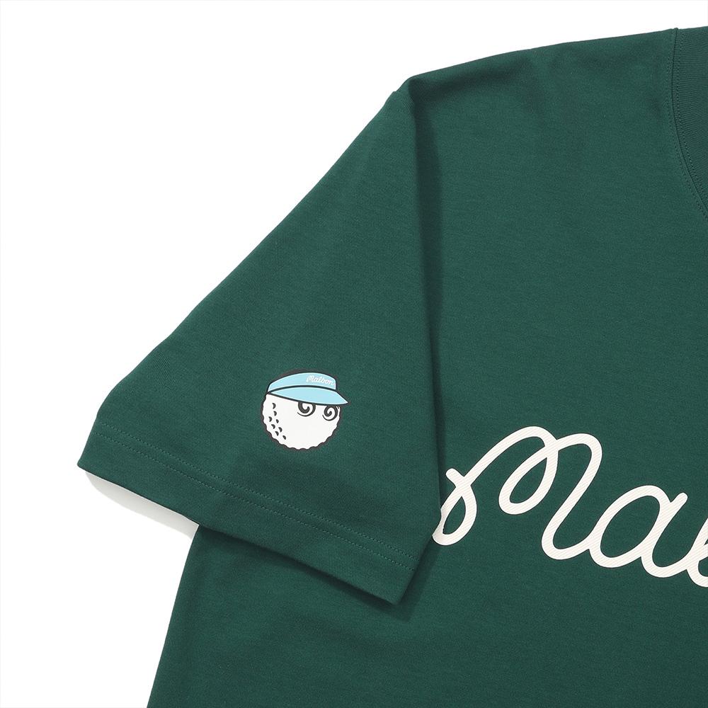 MALBON GOLF Malbon Script Uni Round T-Shirt Green
