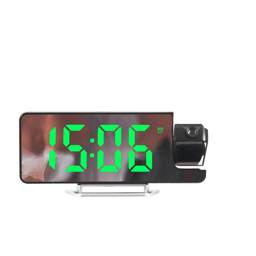 

Digital Clock with Temperature Date Projection Digital Alarm Clock Brightness Adjustable Large Display for Heavy Sleeper Bedroom світло-зелений колір