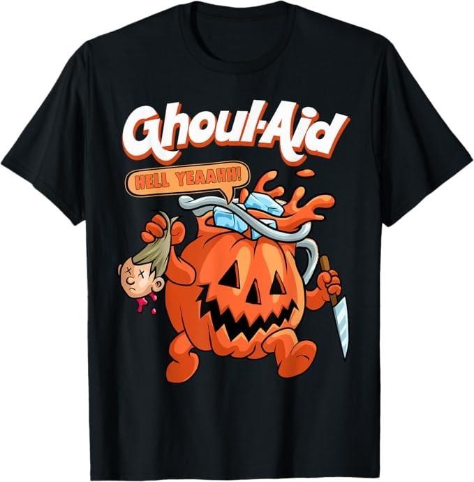 

Cool Ghoul Aid Funny Ghoul Pumpkin Cute Meme Halloween T-Shirt 4XL