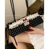 French Niche Girly Lace Underarm Bag Women's 2025 New Simple Polka Dot Print Shoulder Bag