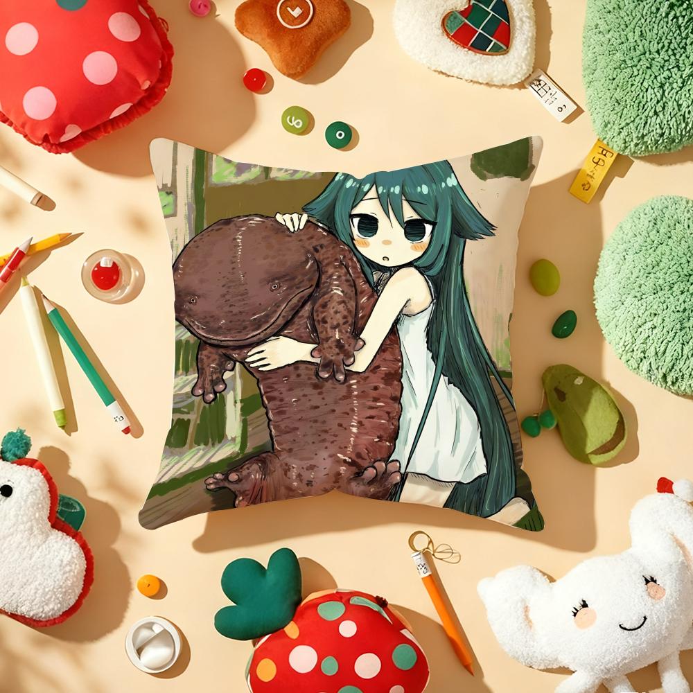 AnimeThe Song of SSaya Pillow Case Plush Fabric Soft DoubleSided Printed Sofa Warm Winter Home Gift Cushion Cover