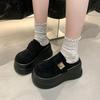 2025 spring new small muffin slippers women wear a pedal thick-soled retro bag head half slippers niche