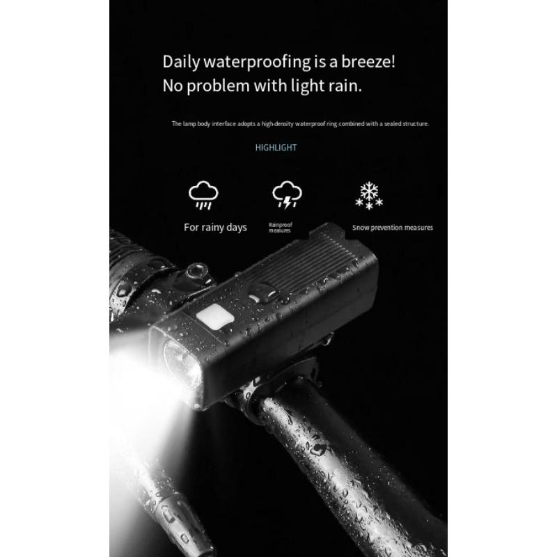 1PC Bicycle Night Riding Headlights Bright Children Riding Waterproof Road Charging Mountain Bike Lights Flashlight Equipment