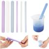 3pcs Round Bar Silicone Stir Sticks Stirring Rods Silicone Epoxy for Resin EpoxyMaking DIY Crafts for Facial Mask Mixing