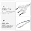 Fil de Corps en Foil pour Fleuret Corde de Main pour Fleuret Léger Flexible Balançable Broche de Connexion du Fil de Corps pour Fleuret Extrémité de Corde de Corps Durable