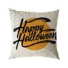 Funda de Almohada de Lino de Halloween Impresión Digital Decoración Festival de Halloween Almohada para Sofá