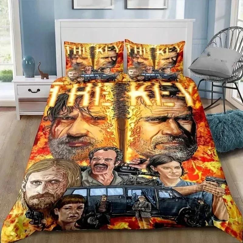 The Walking Dead Daryl Dixon Křídla Značka Ložní Sada Jednolůžko Dvoulůžko Plná Queen King Size Ložní Sada Dospělí Chlapci Ložnice 3D Tisk