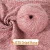 Medium-Thick Sparkly Mohair & Wool Soft Hand-Knitting Yarn Skein
