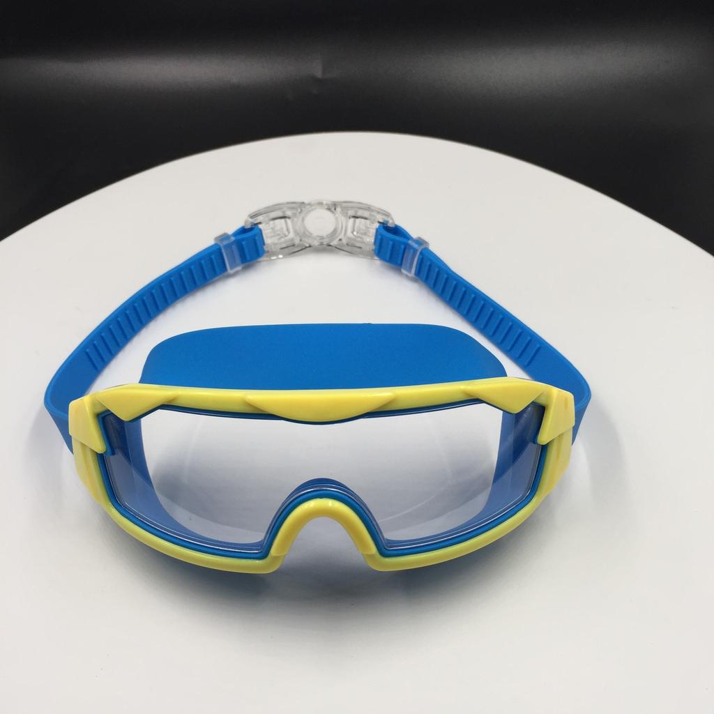 New children's swimming goggles Large-frame electroplated waterproof and anti-fog swimming goggles High-definition myopia protective swimming goggles