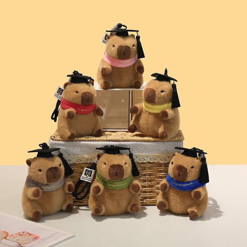 Capybara Doctor Doll Graduation Pendant Keychain - Capybara Ornament Gift