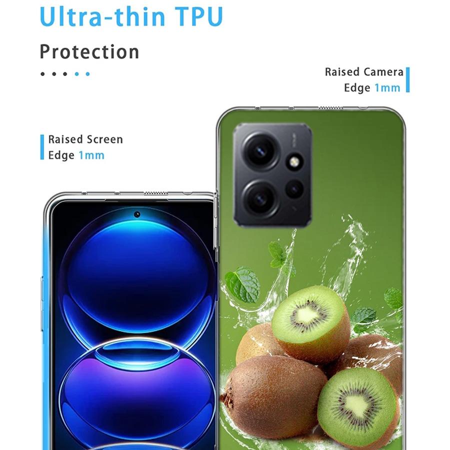 Summer Fruit Kiwi Phone Case For Redmi Note 14 15 Pro 5G 13 12 Pro Plus 11 11T 11E 11S 10 Pro 10S 9 9S Cover Cell Clear TPU Capa
