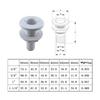 Marine Boat Plastic Thru Hull Fitting Connector For Marine Yacht Sail Truck Hose Boat Drain Bilge Pump Plumbing Fittings 7