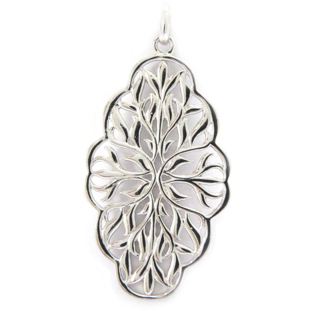 Les Trésors De Lily [L6678] - Pendentif Argent 'Carmen' argenté (rhodié) - 33x20 mm