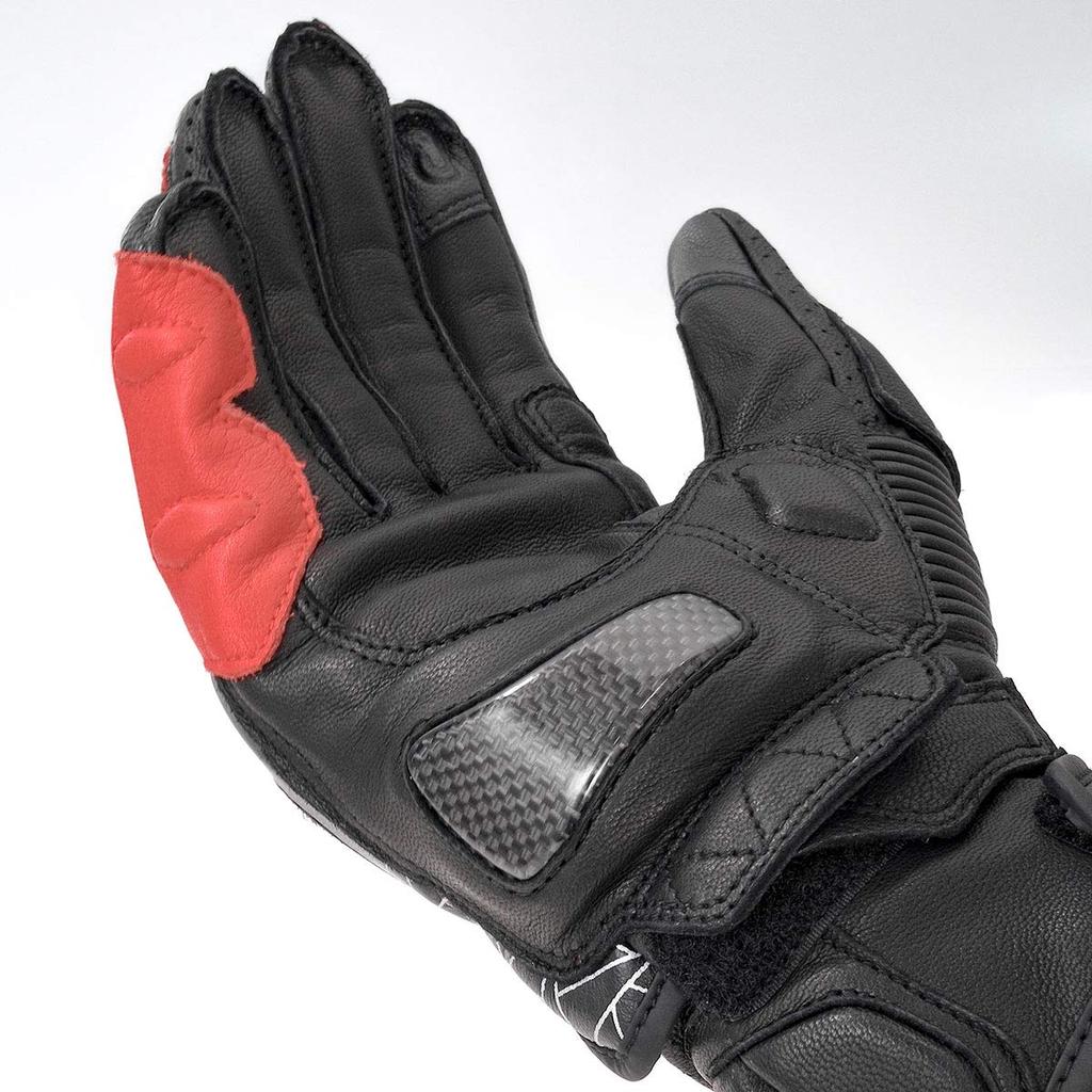 Komine Motorrad Titan Sport Größe für und Echte Carbon Stretch Titan Handschuhe, Handschuhe, Schwarz, 2XL, GK-236 12970, Frühling, Sommer, Herbst,
