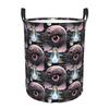 Horror Anime Japan Junji Ito Laundry Basket Collapsible Manga Clothes Hamper for Household Clothes Storage Organization