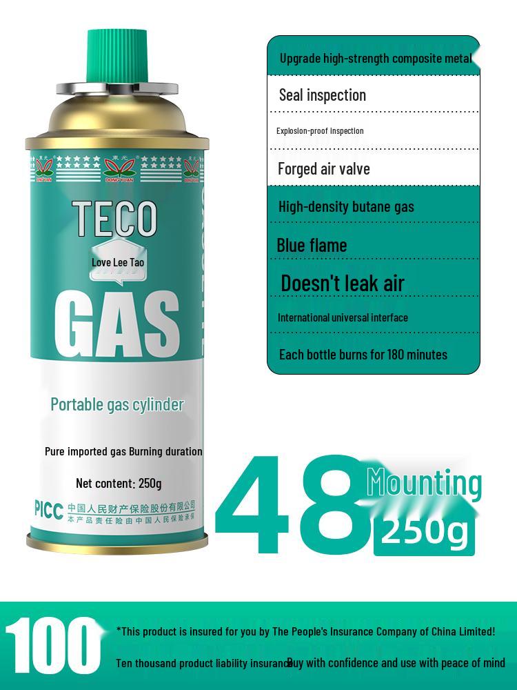 Explosion-Proof Portable Gas Stove with LPG Canister for Outdoor Use