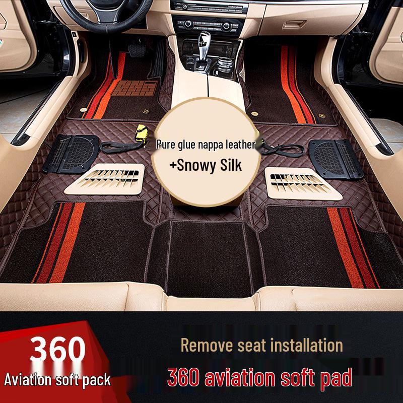 Compatible with Kaiyi Showjet Pro: 360° Aviation Soft Package Floor Mats, Easy Seat Installation & Disassembly