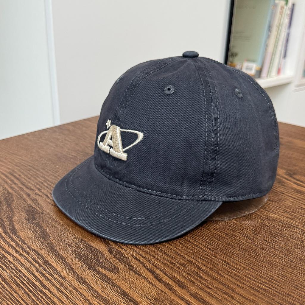 Spring Autumn New Short Brim Baseball Cap A Letter Embroidery Hip Hop Vintage Design Fashion Unisex Casual Hat For Outdoor Daily