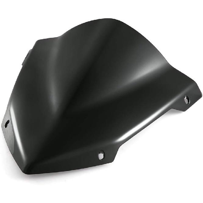 Evomosa Motorrad Windschutzscheibe Sport-Visier Passend für MT-03 MT03 MT-25 MT25 2013 2020 2021 20-21 (Schwarz)